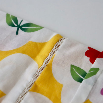 お子様甚平「花と蝶々」 サイズ110：身長105〜115cm前後向け