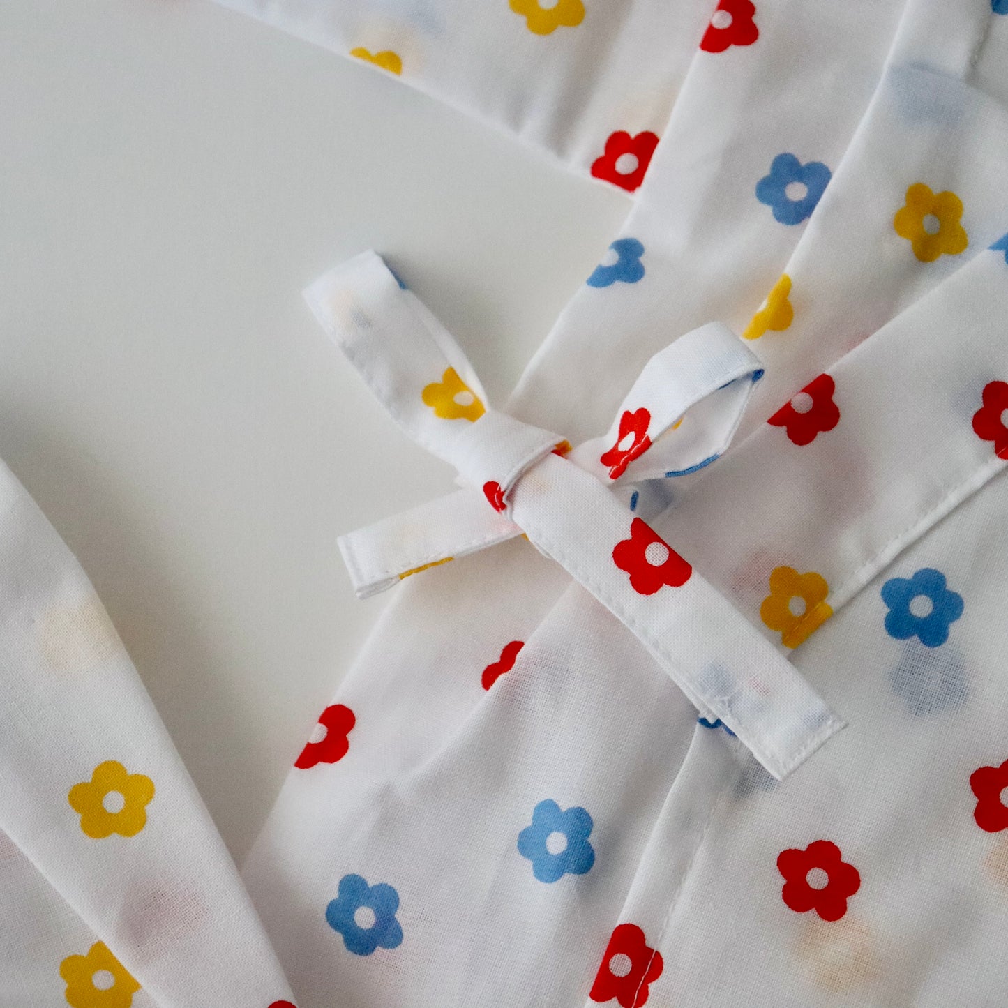 お子様甚平「小花」サイズ110：身長105〜115cm前後向け