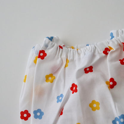 お子様甚平「小花」サイズ110：身長105〜115cm前後向け