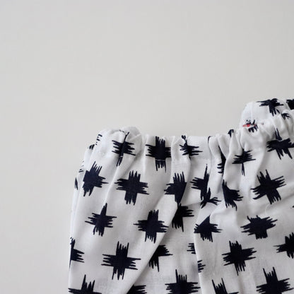 お子様甚平「絣」サイズ100：身長95〜105cm前後向け