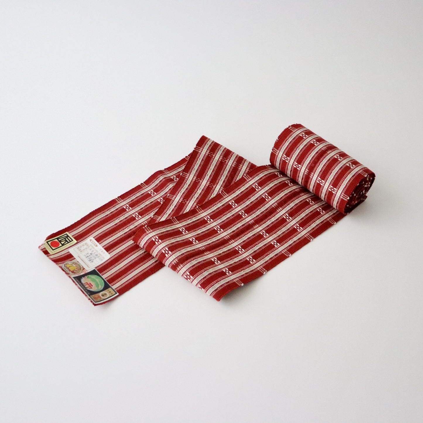 四寸帯「首里花織 - 道屯織」山里千佳子