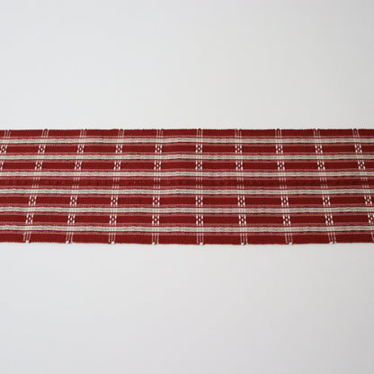 四寸帯「首里花織 - 道屯織」山里千佳子