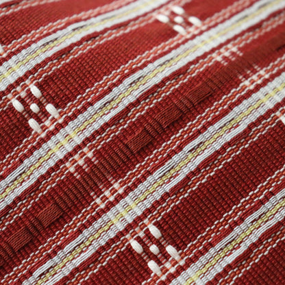 四寸帯「首里花織 - 道屯織」山里千佳子