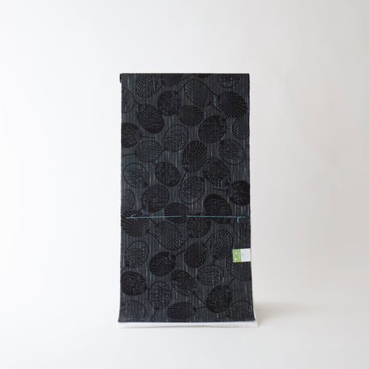 綿紬ゆかた「団扇 - キングサイズ」竺仙