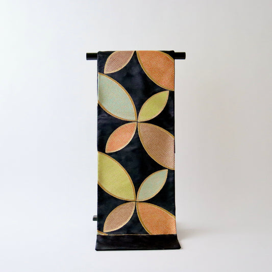 袋帯「変わり七宝」帯清