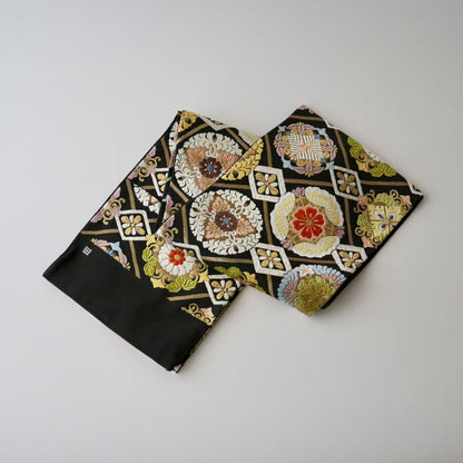 袋帯「菱襷有職華文」洛陽織物