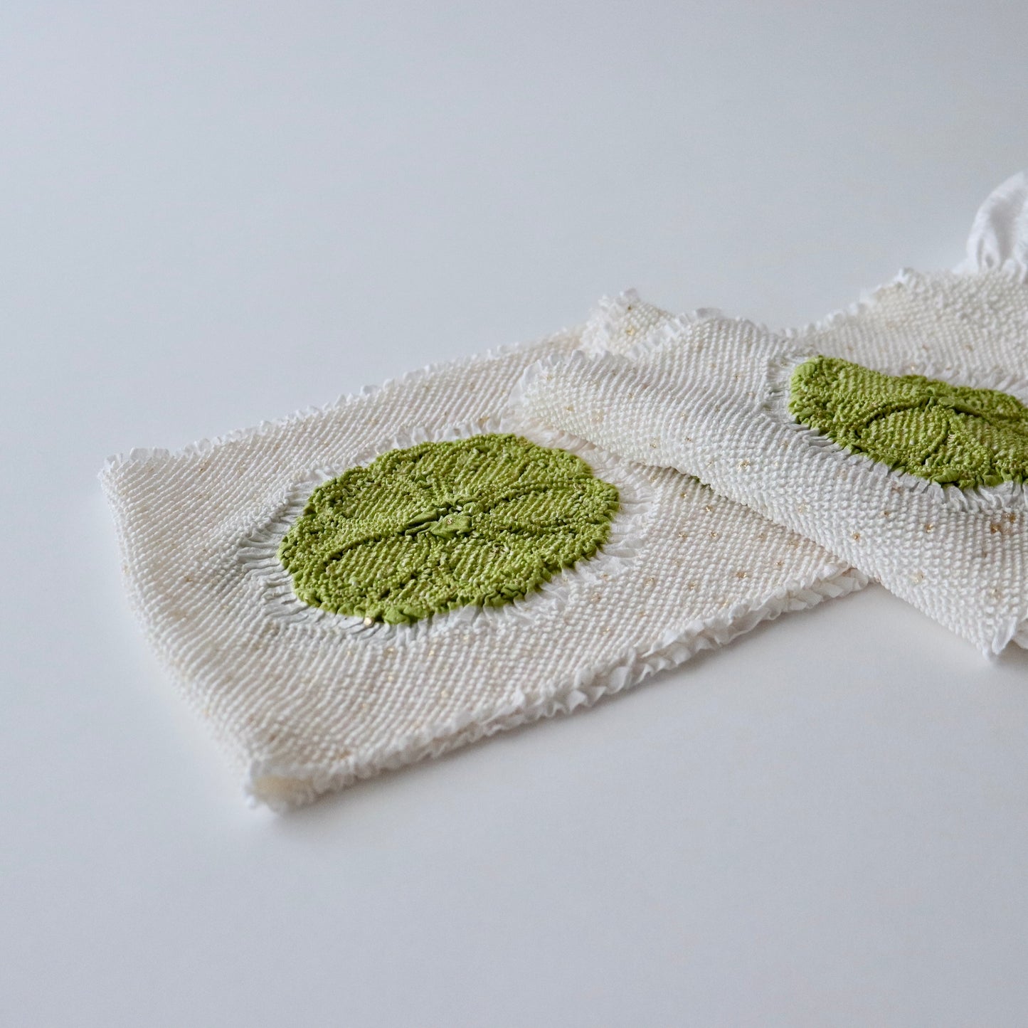 絞染め帯揚：八重桜輪 - 大原商店