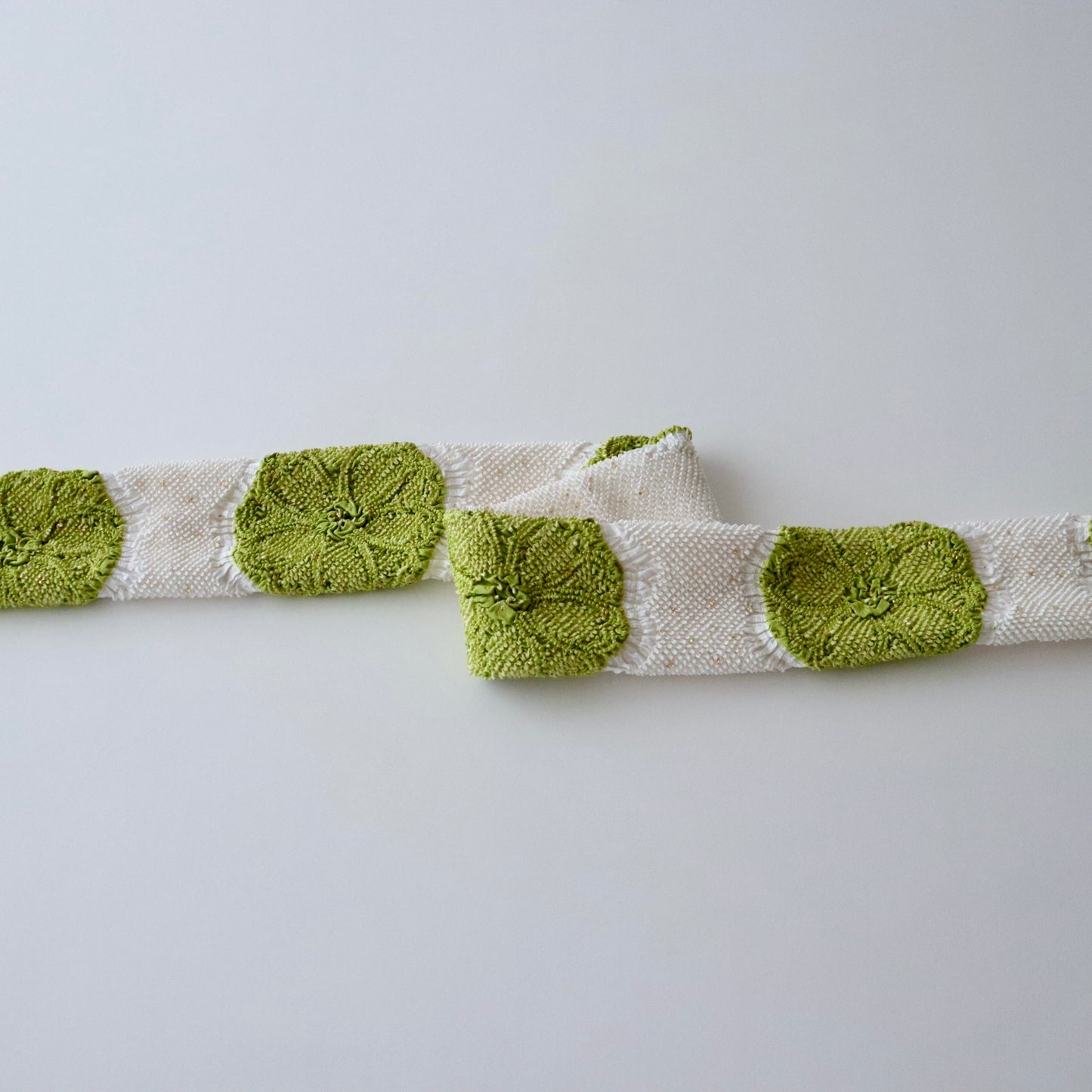 絞染め帯揚：八重桜輪 - 大原商店