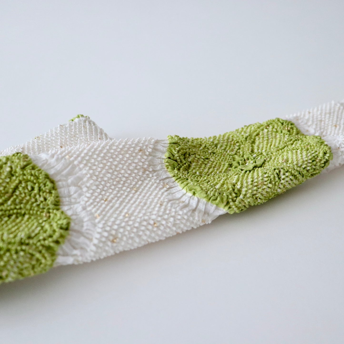 絞染め帯揚：八重桜輪 - 大原商店