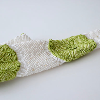 絞染め帯揚：八重桜輪 - 大原商店