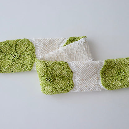 絞染め帯揚：八重桜輪 - 大原商店