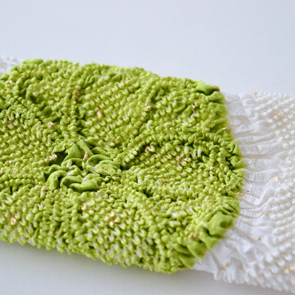 絞染め帯揚：八重桜輪 - 大原商店