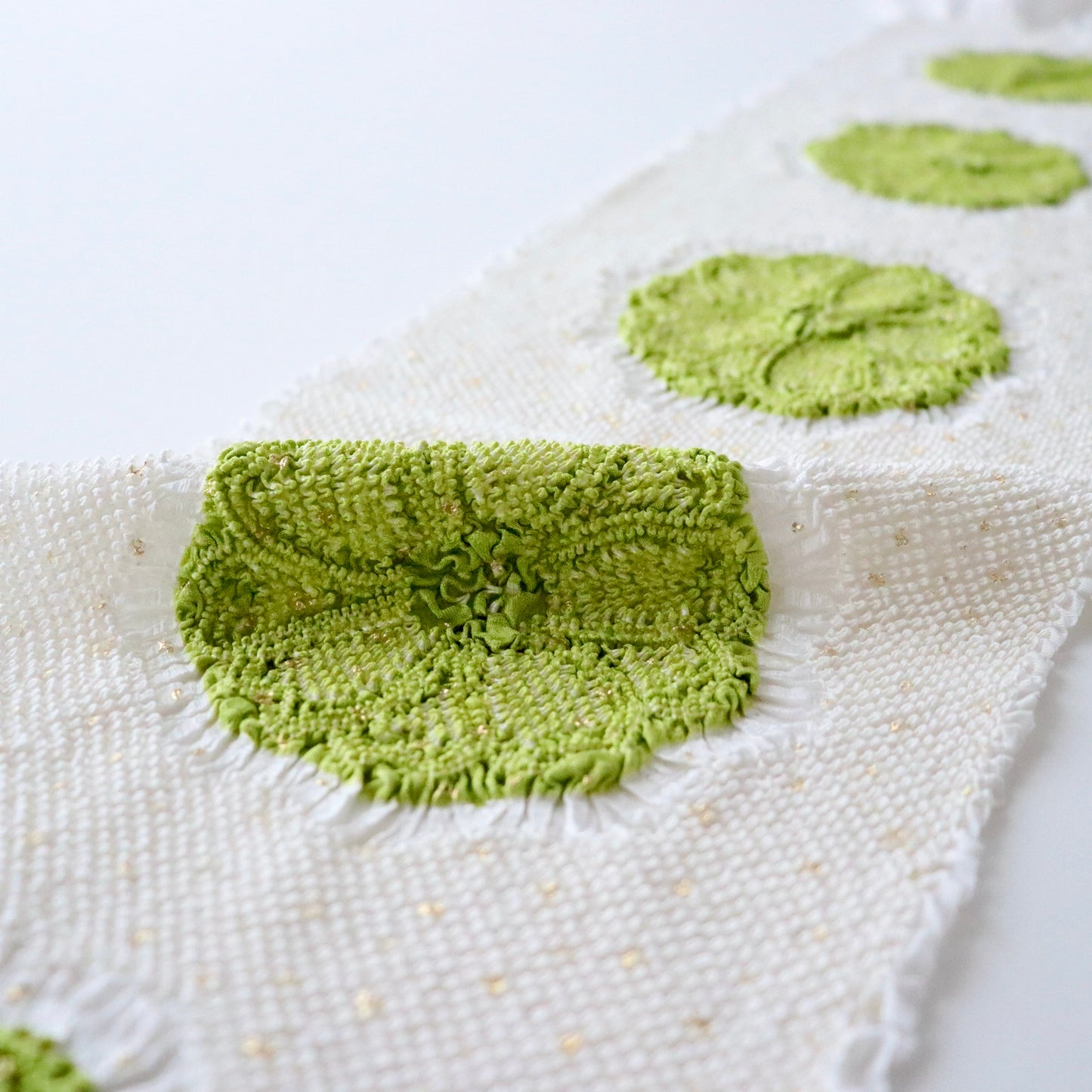 絞染め帯揚：八重桜輪 - 大原商店