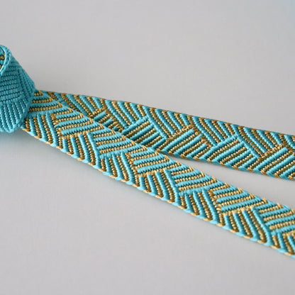 帯締め「丸台笹波静海金入 - turq」和小物さくら