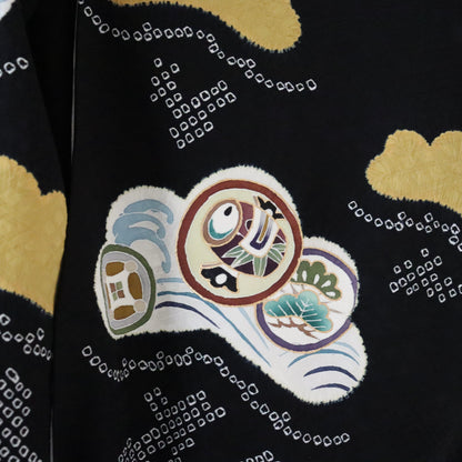 五歳 御祝着セット「絞り松丸文」