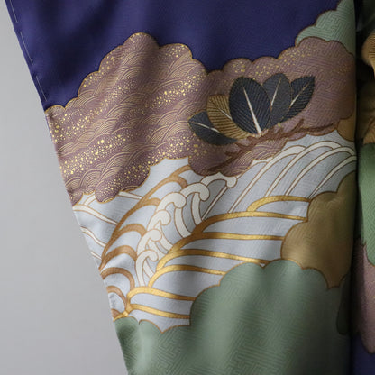 五歳 御祝着セット「雲取に松波」藤井寛/富宏染工