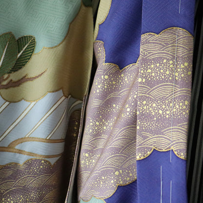 五歳 御祝着セット「雲取に松波」藤井寛/富宏染工