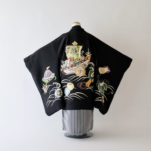 五歳 御祝着セット「宝船」岡重