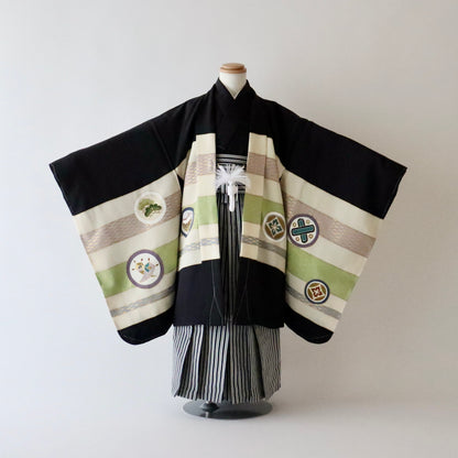 五歳 御祝着セット「熨斗目丸文」