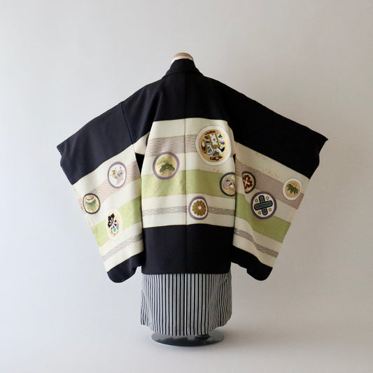 五歳 御祝着セット「熨斗目丸文」