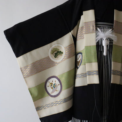 五歳 御祝着セット「熨斗目丸文」