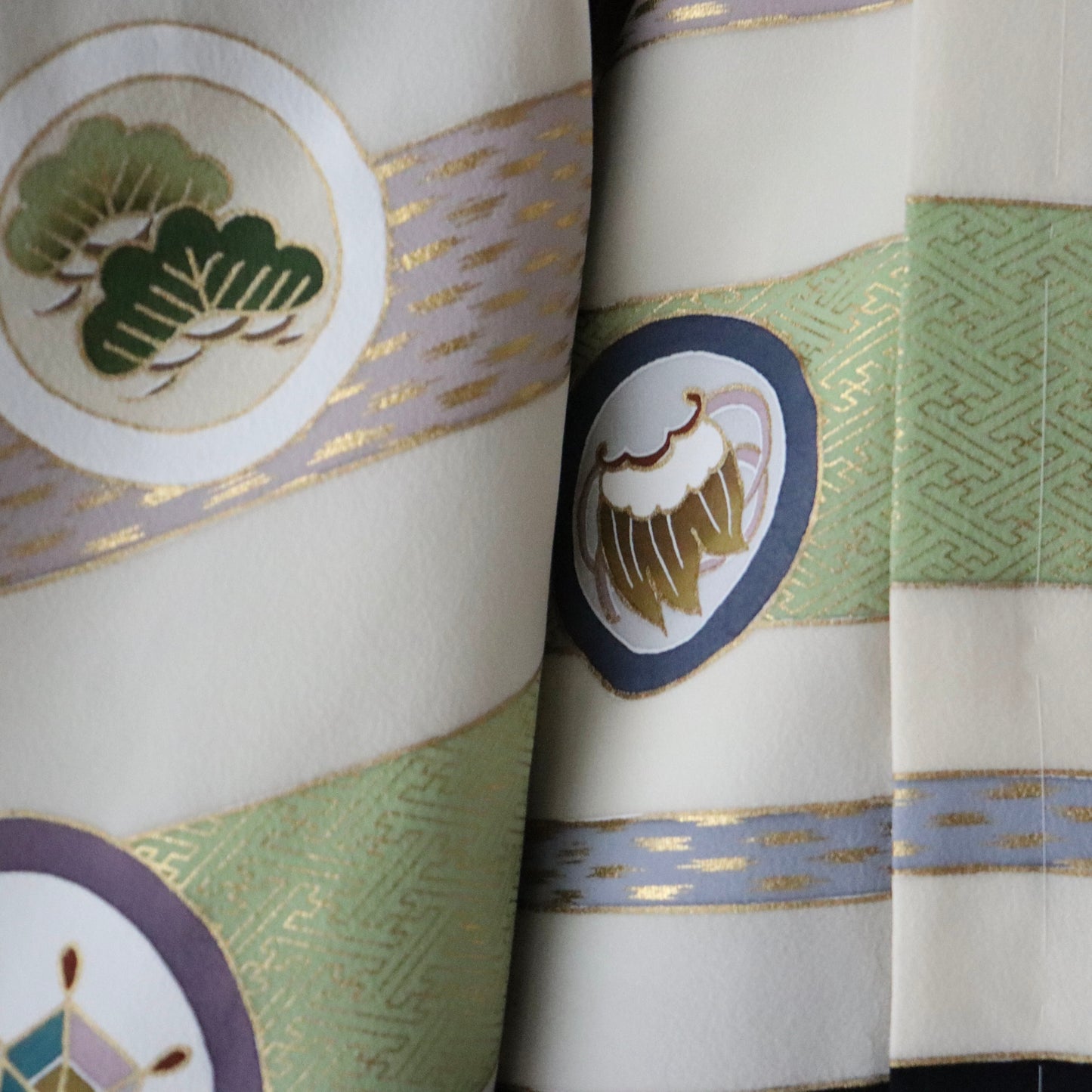 五歳 御祝着セット「熨斗目丸文」