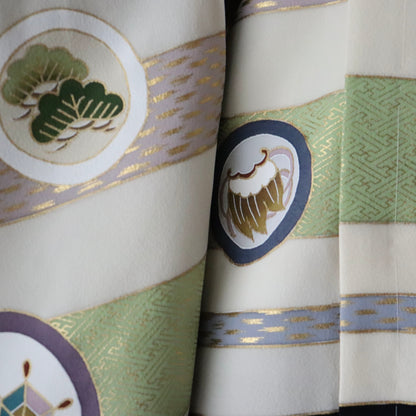 五歳 御祝着セット「熨斗目丸文」