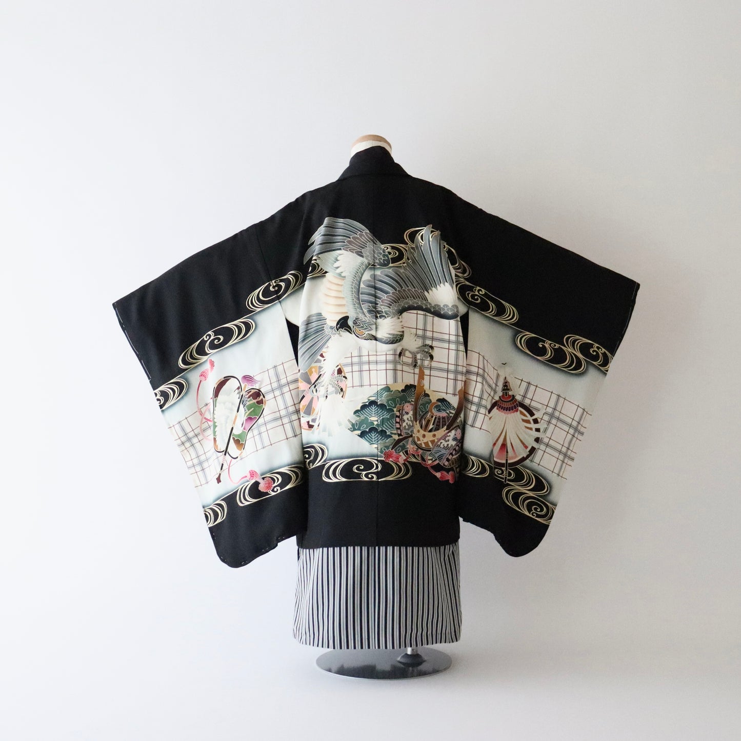 五歳 御祝着セット「鷹に格子」