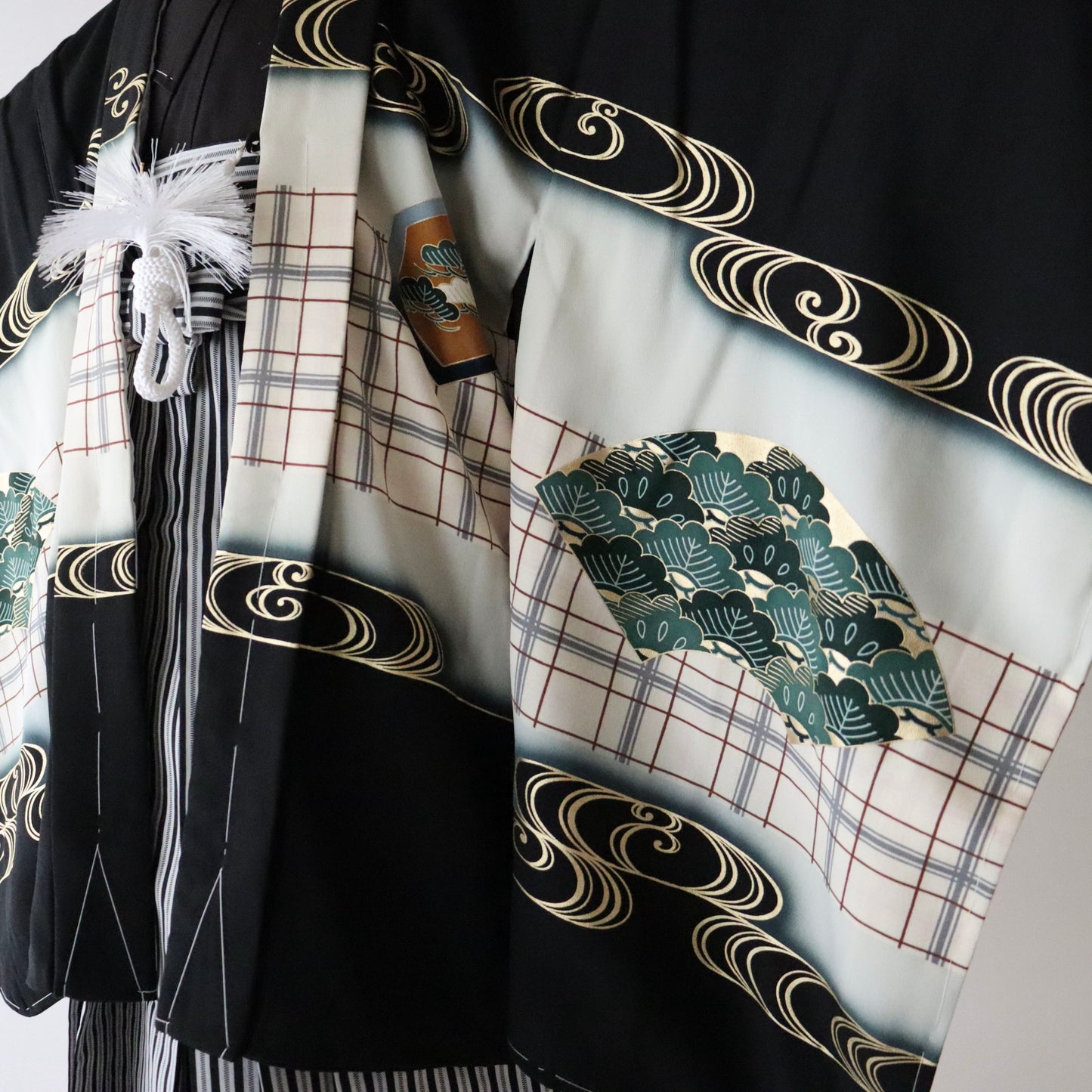 五歳 御祝着セット「鷹に格子」