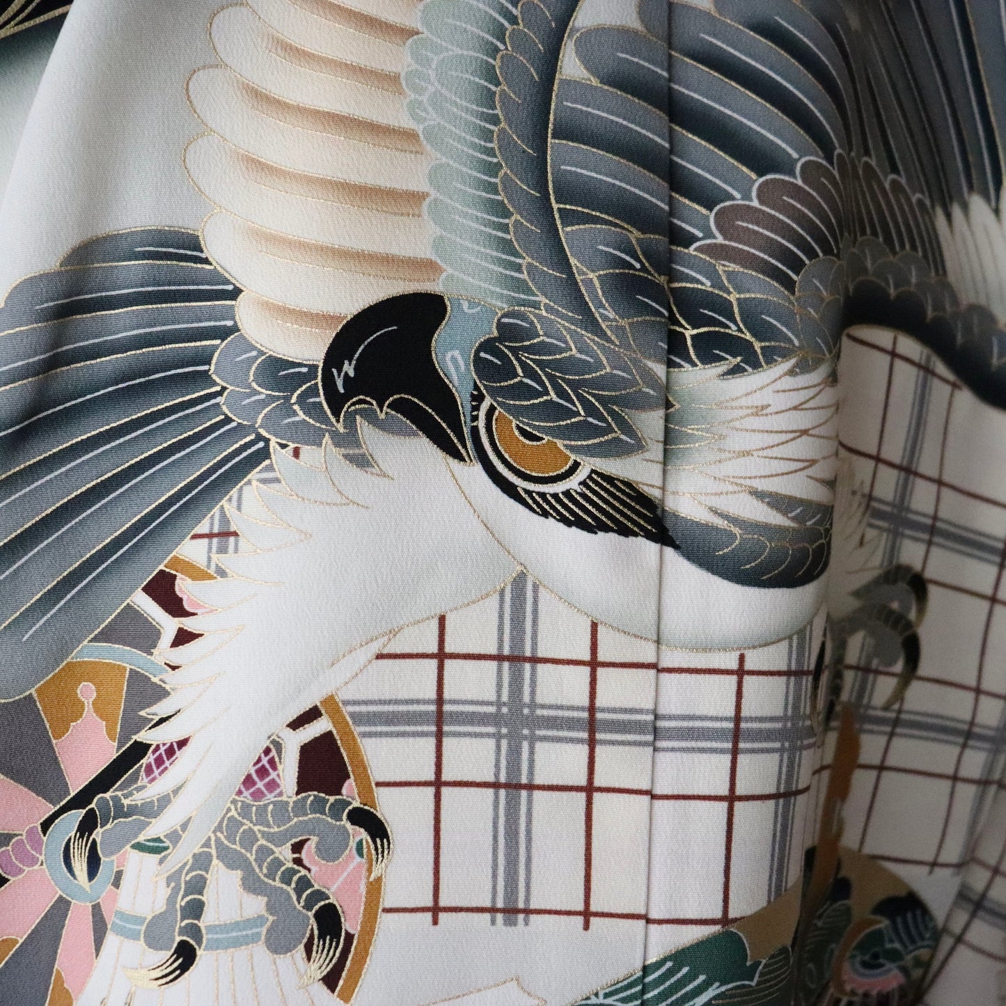 五歳 御祝着セット「鷹に格子」