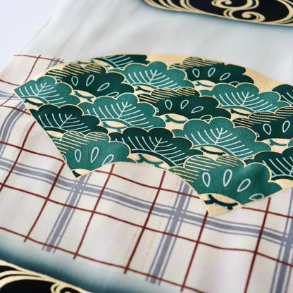 五歳 御祝着セット「鷹に格子」