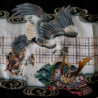 五歳 御祝着セット「鷹に格子」