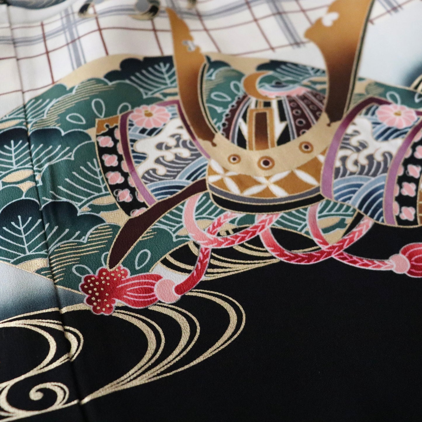 五歳 御祝着セット「鷹に格子」