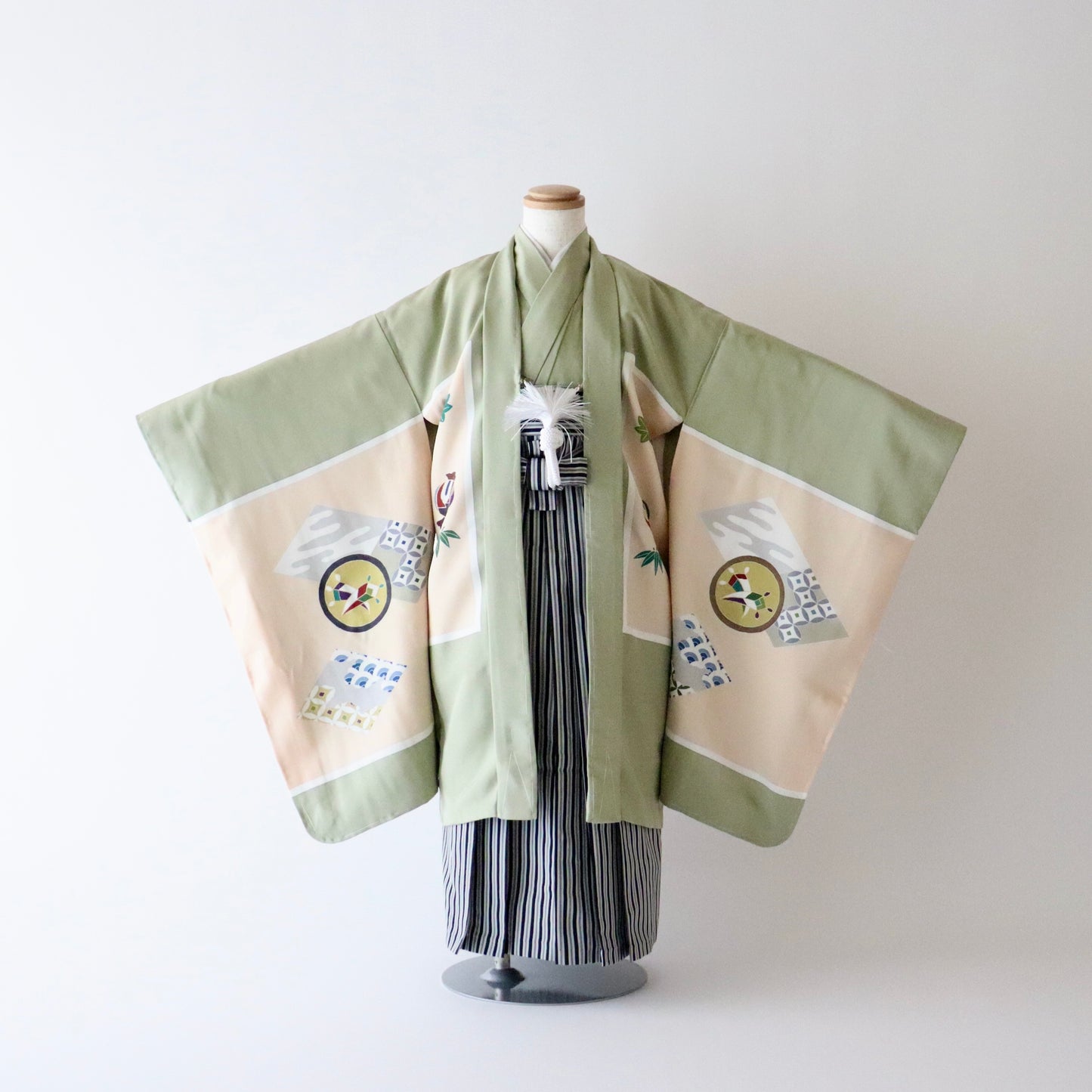 五歳 御祝着セット「兜に小槌と軍配」