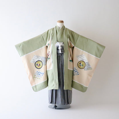 五歳 御祝着セット「兜に小槌と軍配」