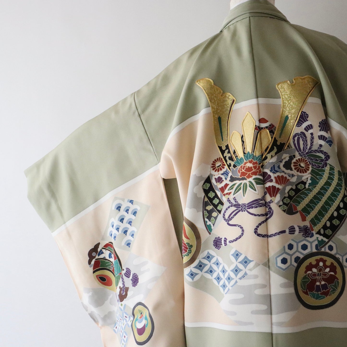 五歳 御祝着セット「兜に小槌と軍配」