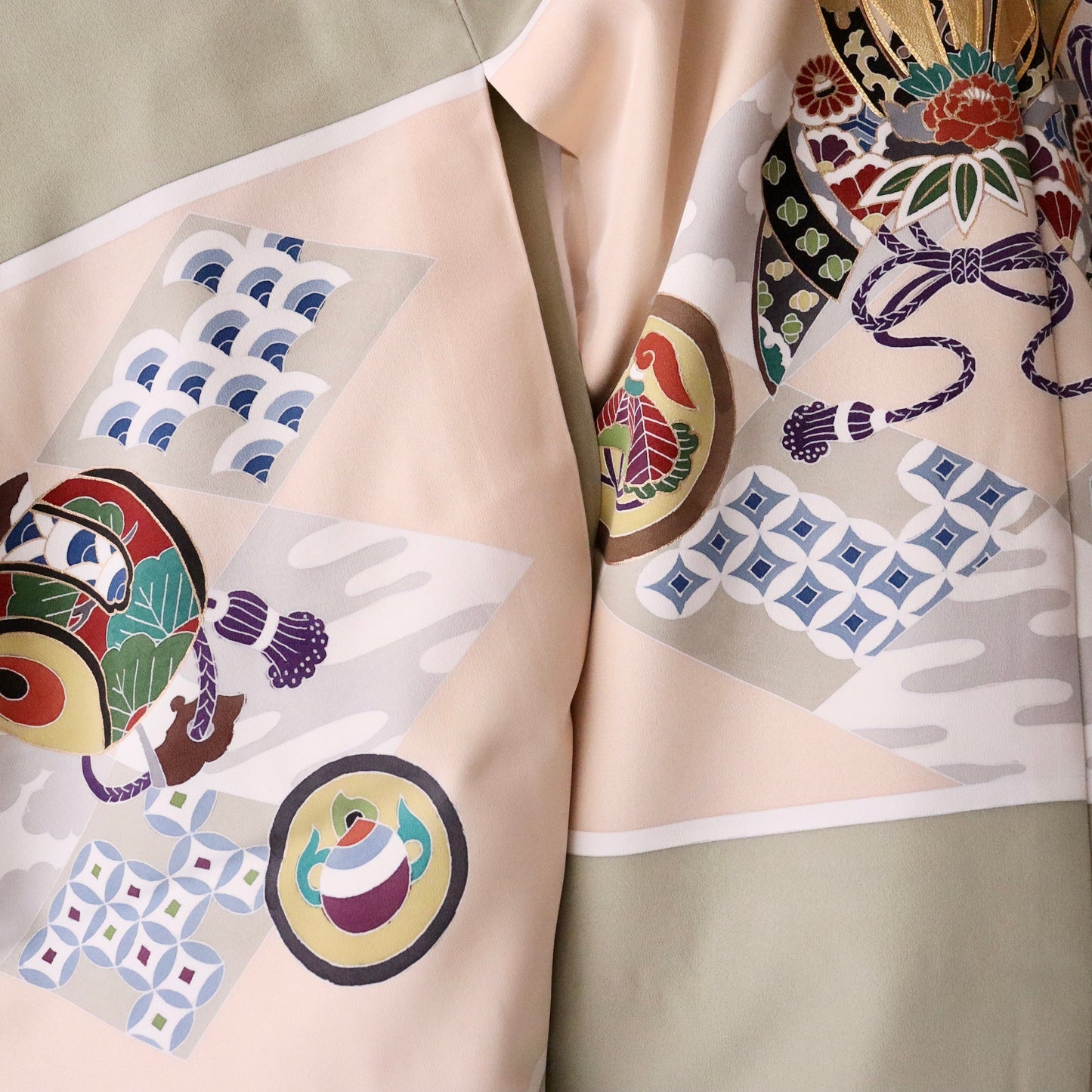 五歳 御祝着セット「兜に小槌と軍配」