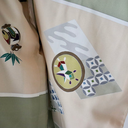 五歳 御祝着セット「兜に小槌と軍配」