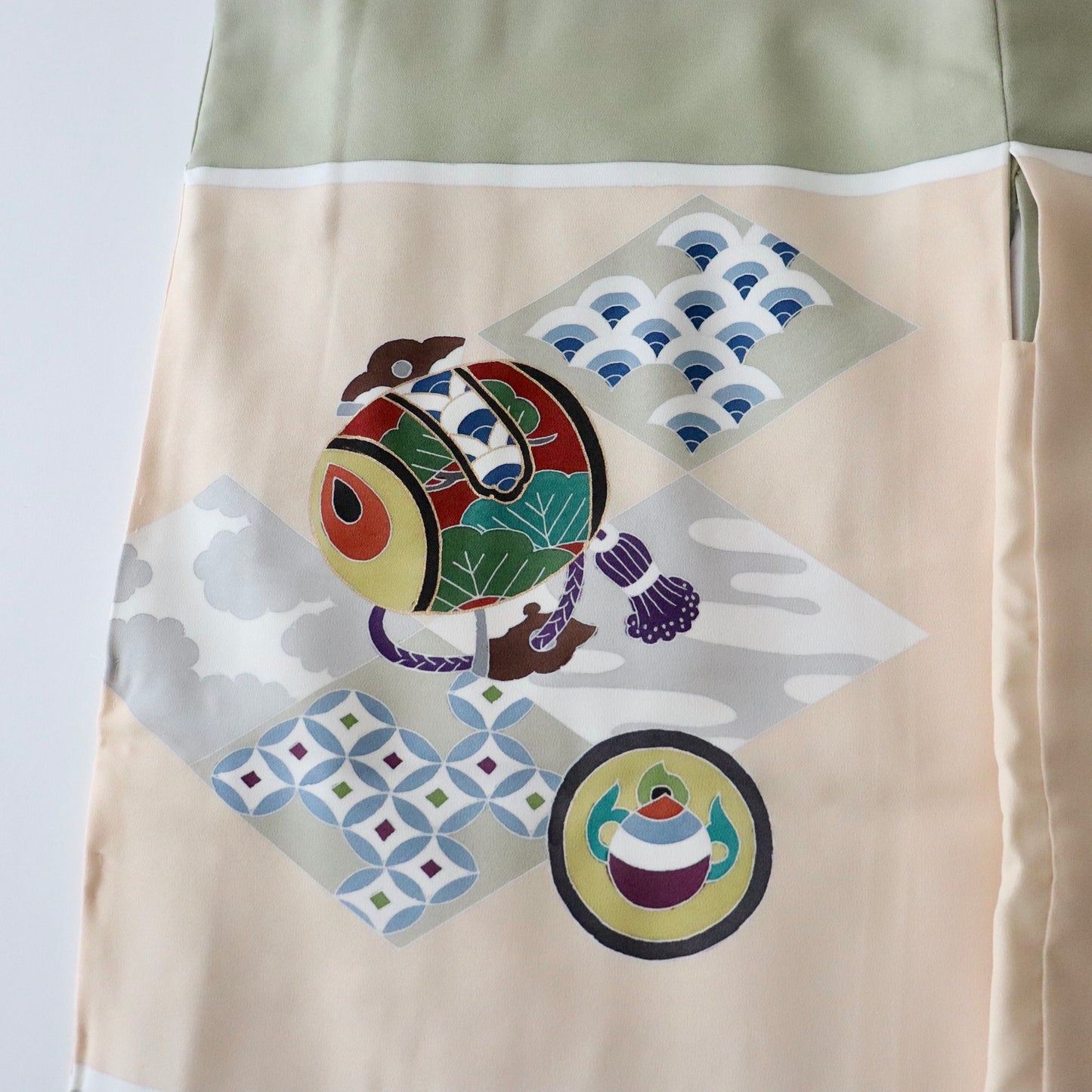 五歳 御祝着セット「兜に小槌と軍配」