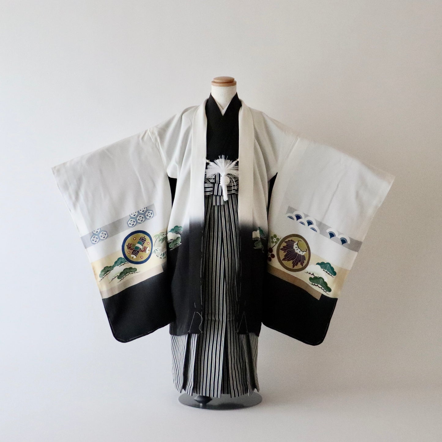 五歳 御祝着セット「丸文に松竹梅」