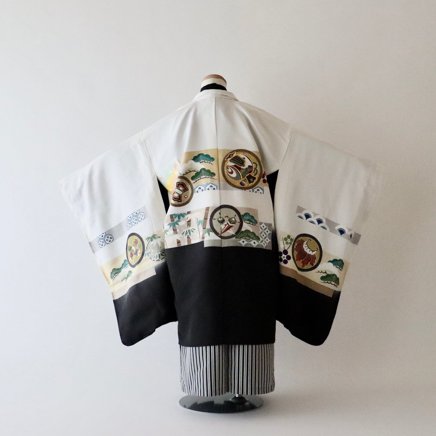 五歳 御祝着セット「丸文に松竹梅」