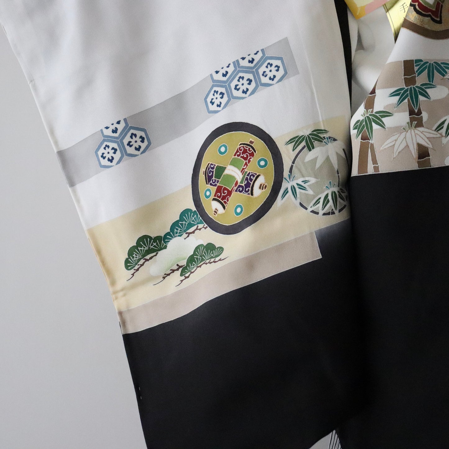 五歳 御祝着セット「丸文に松竹梅」