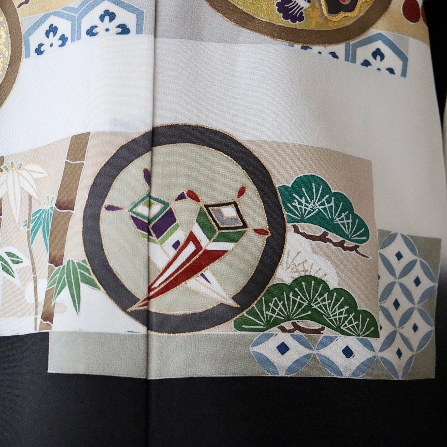 五歳 御祝着セット「丸文に松竹梅」