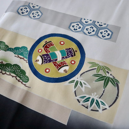 五歳 御祝着セット「丸文に松竹梅」