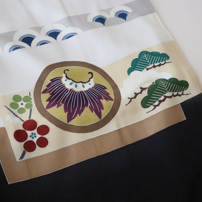 五歳 御祝着セット「丸文に松竹梅」