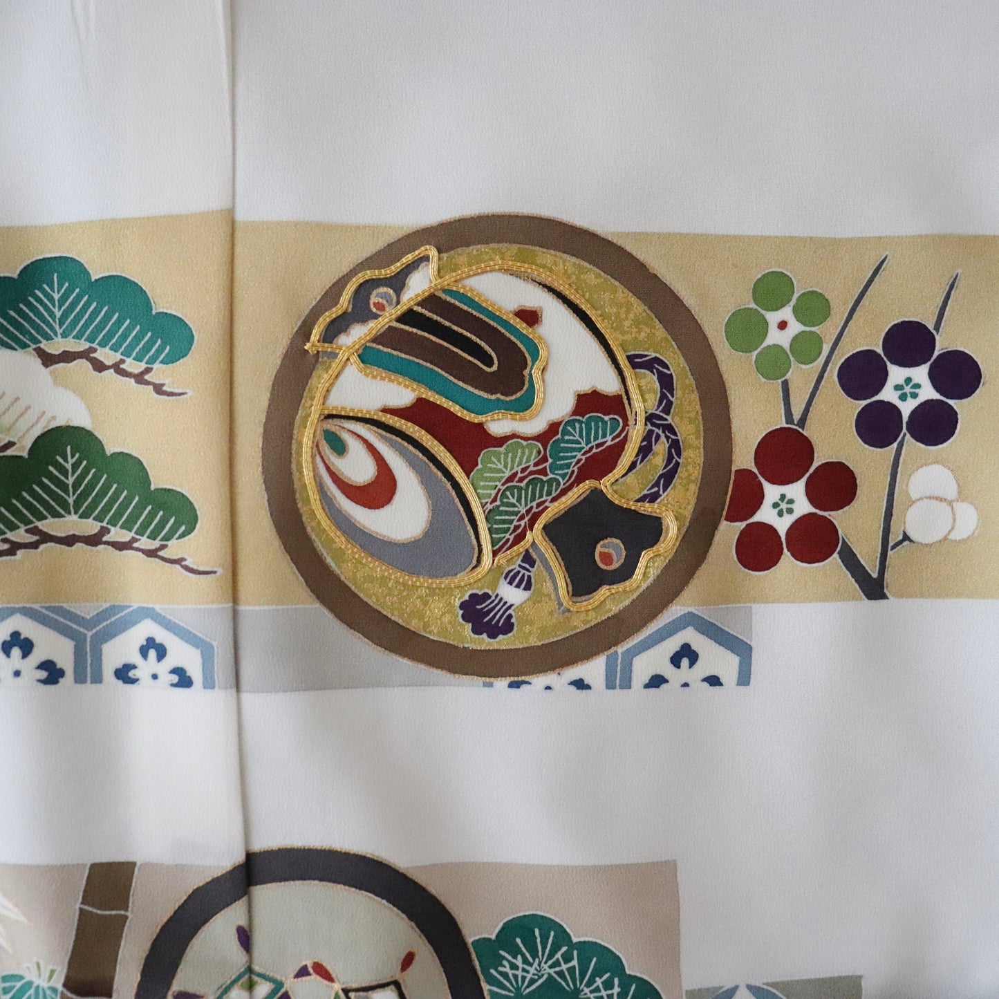 五歳 御祝着セット「丸文に松竹梅」