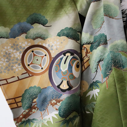 五歳 御祝着セット「兜に丸文」