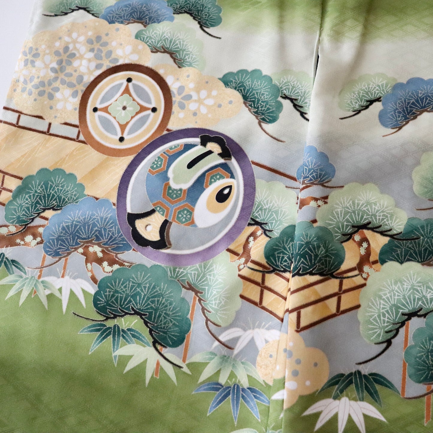 五歳 御祝着セット「兜に丸文」