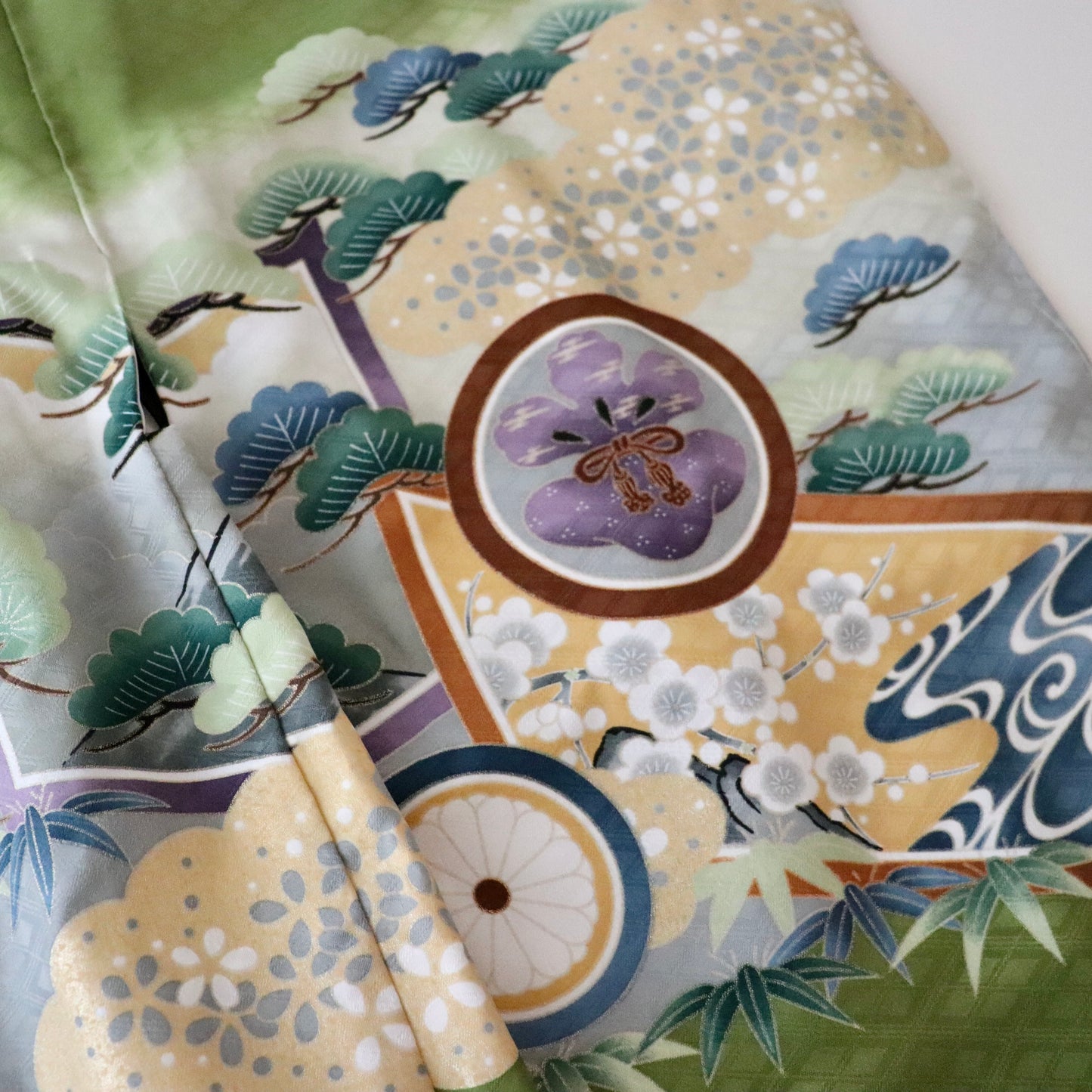 五歳 御祝着セット「兜に丸文」