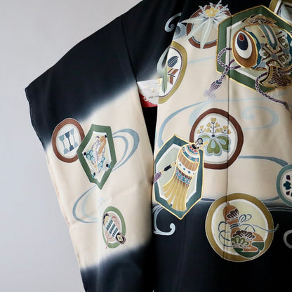 五歳 御祝着セット「熨斗目亀甲丸文」